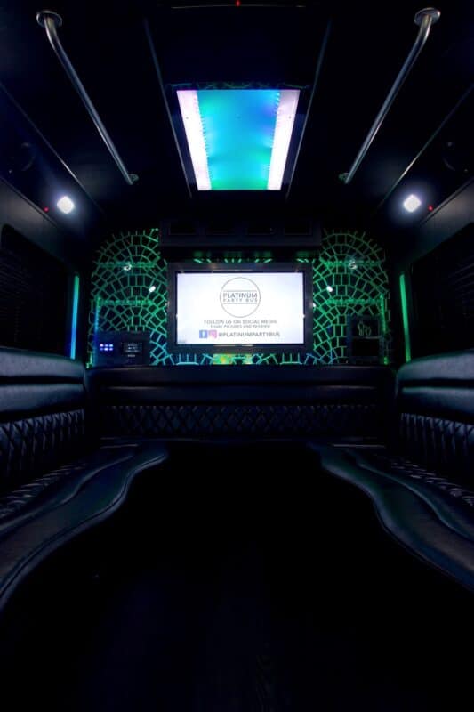 party bus limo interior