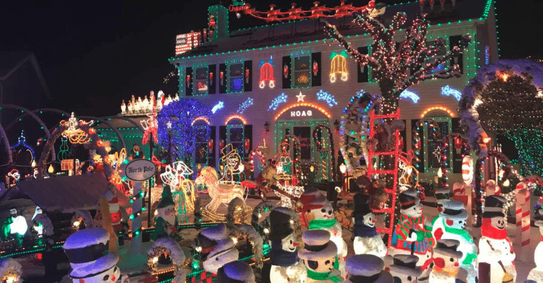 Festival of Lights Crown Point Parkway Strongsville neighborhood