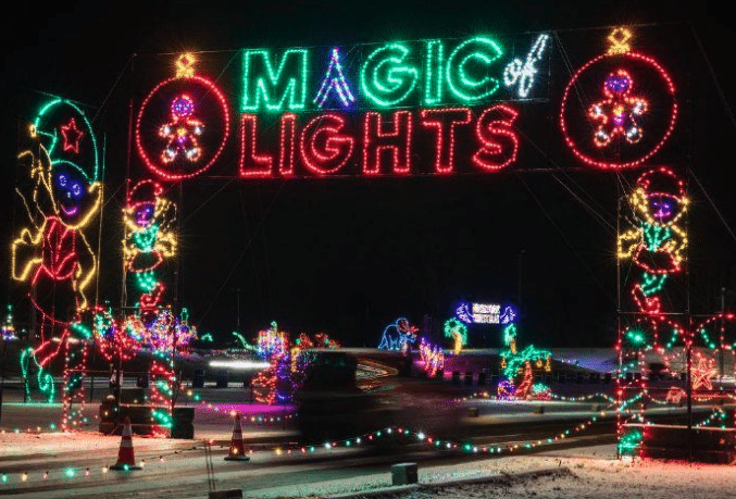 Drive-through Magic of Lights North Ridgeville display