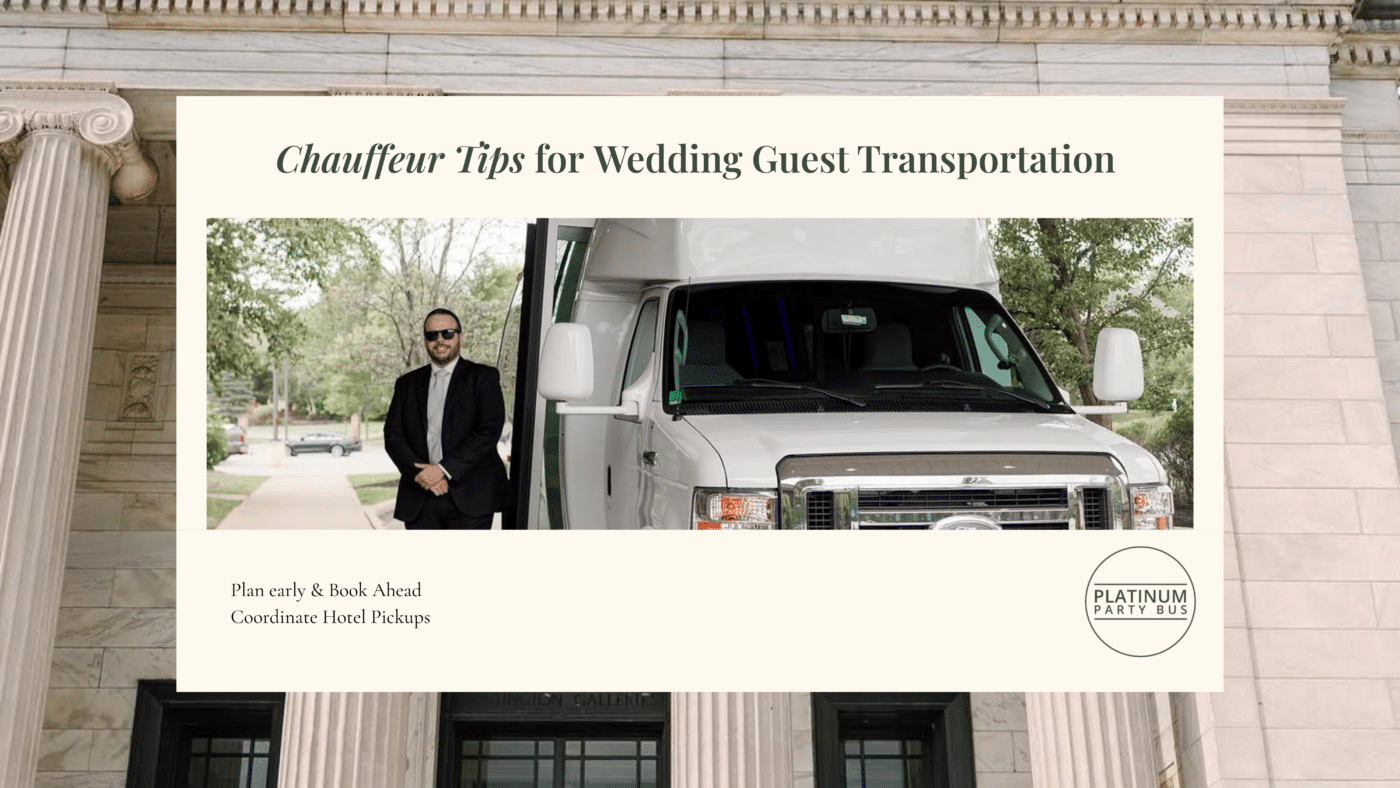 wedding guest transportation tips from our staff.