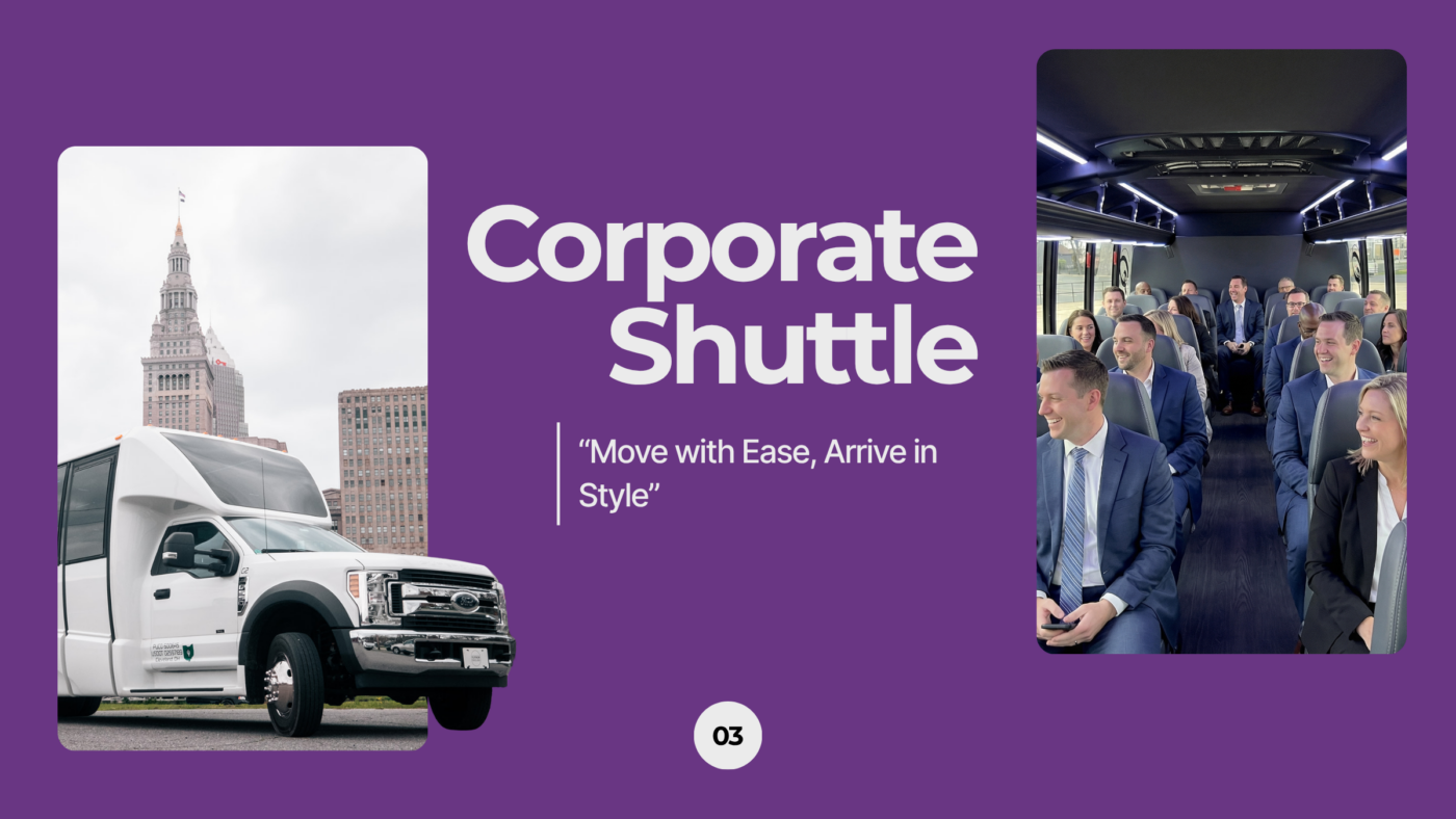 corporate shuttle bus transportation in cleveland ohio